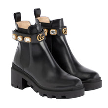 Load image into Gallery viewer, Gucci Embellished Leather Ankle Boots
