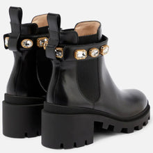 Load image into Gallery viewer, Gucci Embellished Leather Ankle Boots
