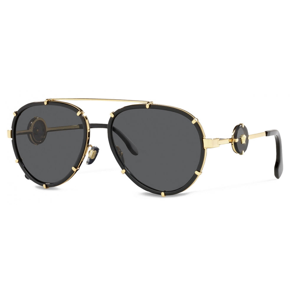 Versace Vintage Icon Pilot Clip-On Sunglasses